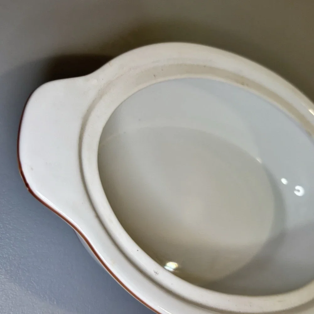 Mini MicroWave Safe Ovenware Casserole Dish w/Lid 1977 Himark Japan Mid Century